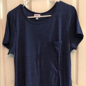 Large Navy heathered Carly